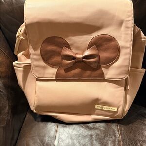 Petunia Pickle Bottom x Disney Minnie Mouse Backpack Blush Rose Gold Bow